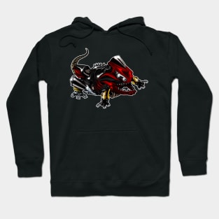 Kawasaki ZX14 Lizard Burgendy Hoodie